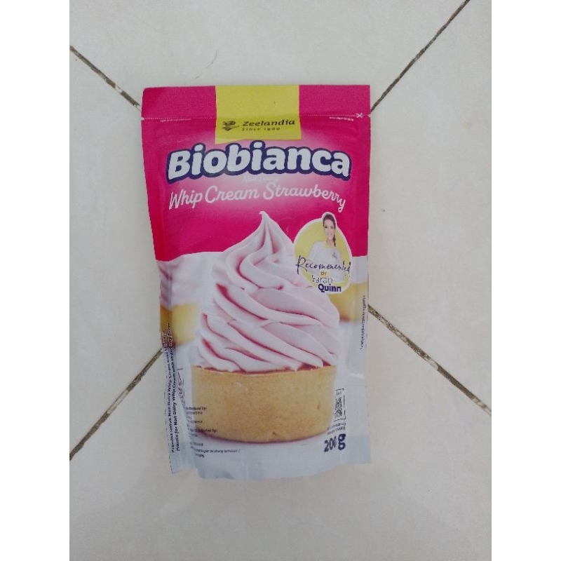 

biobianca (non dairy) whipping cream strawberry 200gr