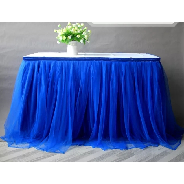 Skirting dekorasi meja ultah parasmanan lapis tile tinggi 75cm rok meja