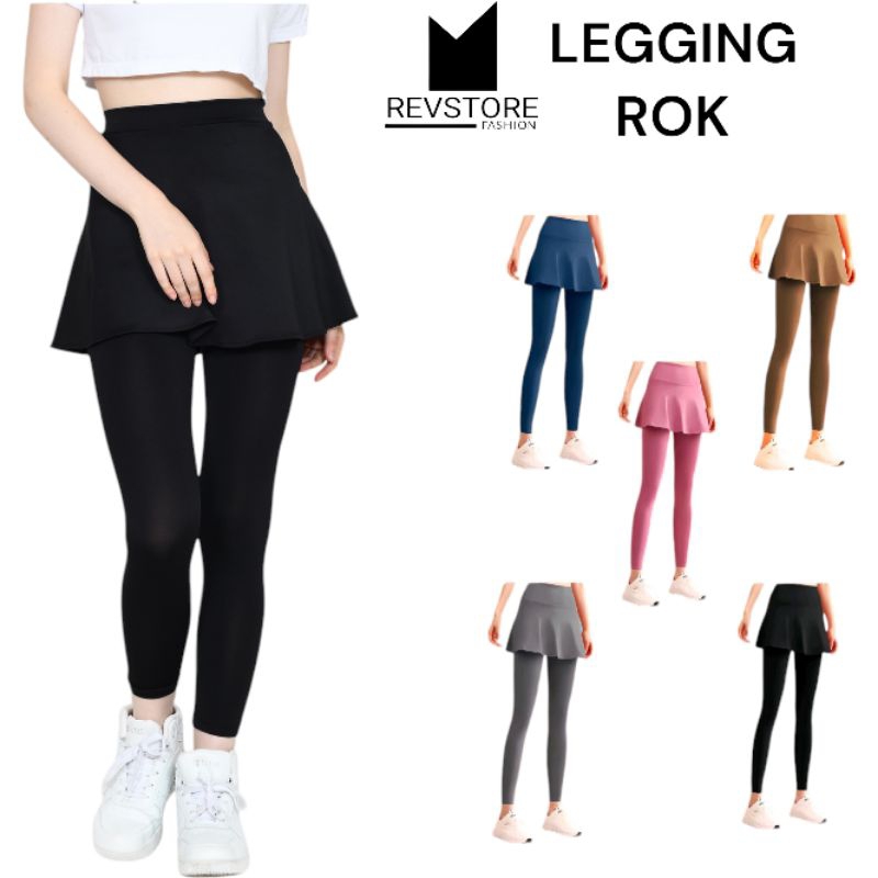 legging celana olahraga wanita rok celana skirt hijab sport /rok yoga/ rok gym/ rok bulutangkis/ rok