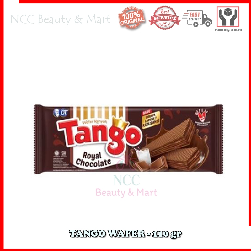 

* NCC * Tango Wafer Royal Renyah Ratusan Lapis Cemilan Kue Makanan Ringan Rasa Coklat Netto 110 gr