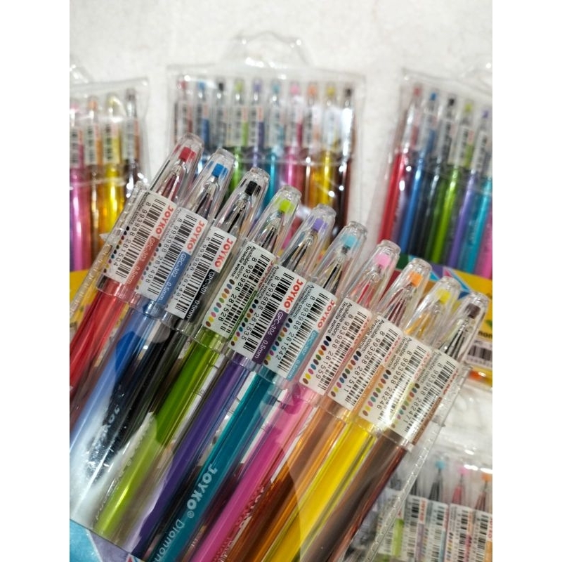 

PEN GEL 10 WARNA merk JOYKO.PEN GEL WARNA WARNI VIRAL PEN GEL WARNA SET PEN GEL WARNA UNIK