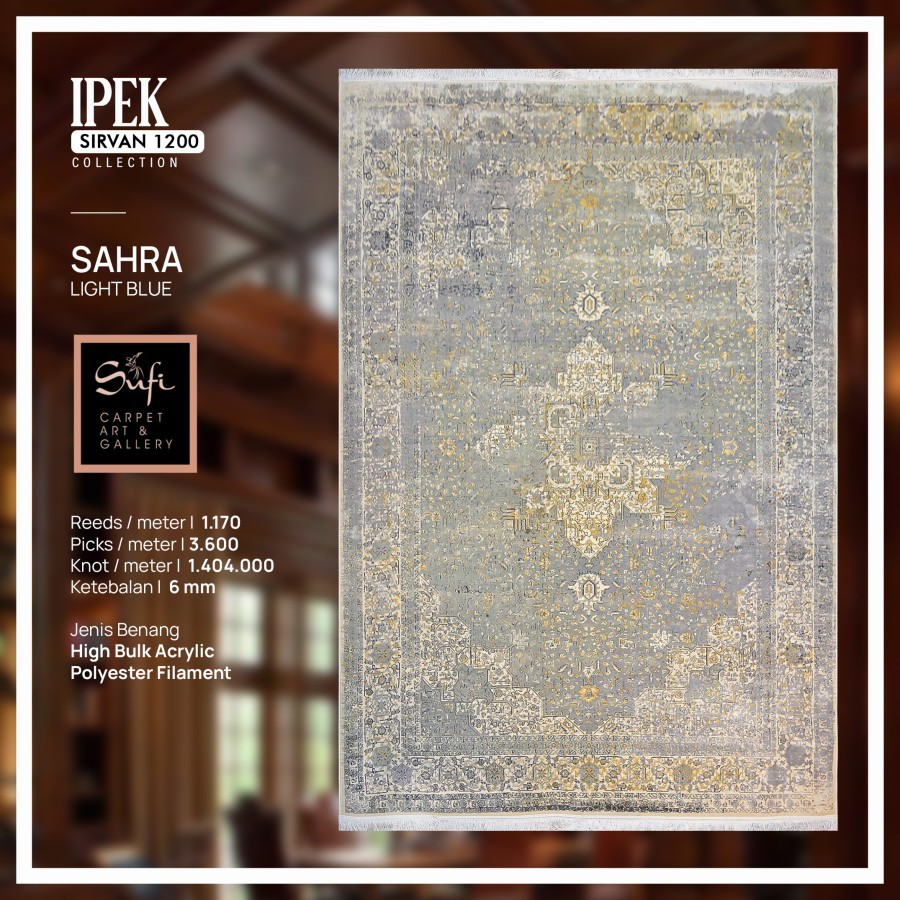 Karpet Lantai Tebal Lembut Premium Classic Sirvan 200x300 Cm