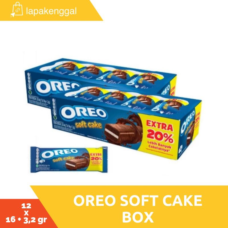 

Oreo Soft Cake Chocolate Box 12 x 16 gr + 3,2 gr