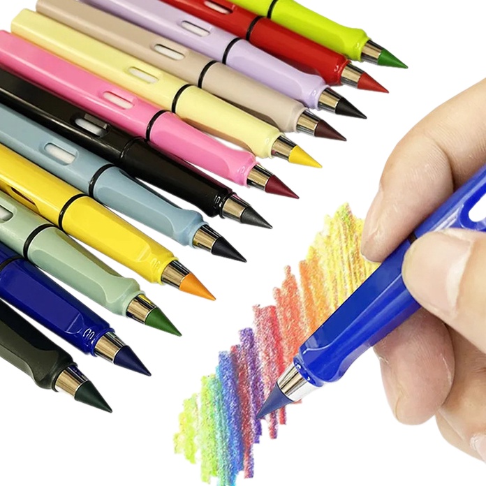 

FG2 KedaiButik FREE REFILL Dan Penghapus Pensil Warna Abadi Tanpa Batas Tanpa Asah WarnaWarni Eternal Pencil Kuat Tidak Patah Tahan Lama Non ToxicPW1