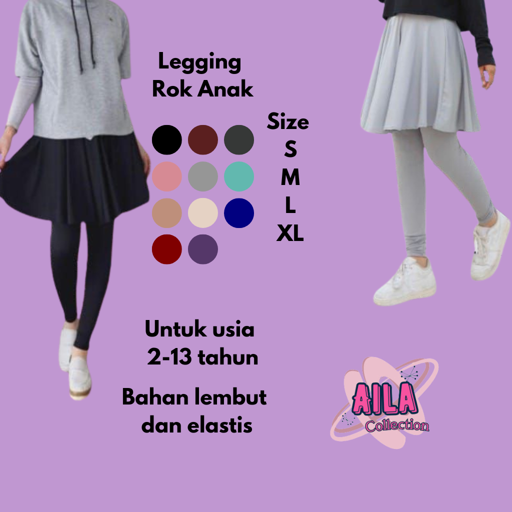 Leging  Rok anak usia 2tahun s.d 13tahun/Rok Leging anak