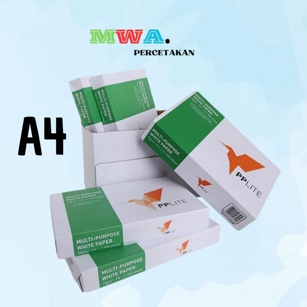 

Kertas HVS A4 Folio PP Lite 75gr 1rim (500 lembar)