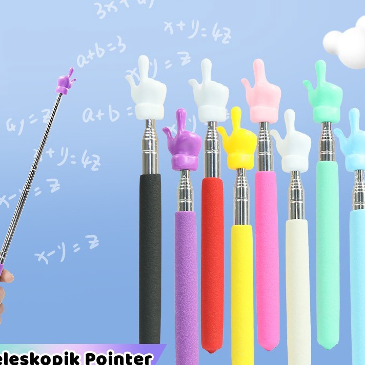 

Beli Tongkat penunjuk whiteboard untuk guru mengajar 55cm Tongkat penunjuk papan tulis praktis 55cm ATK Extendable pointer teleskopik untuk mengajar kantor sekolah pelajar anak Telescopik finger reading stick