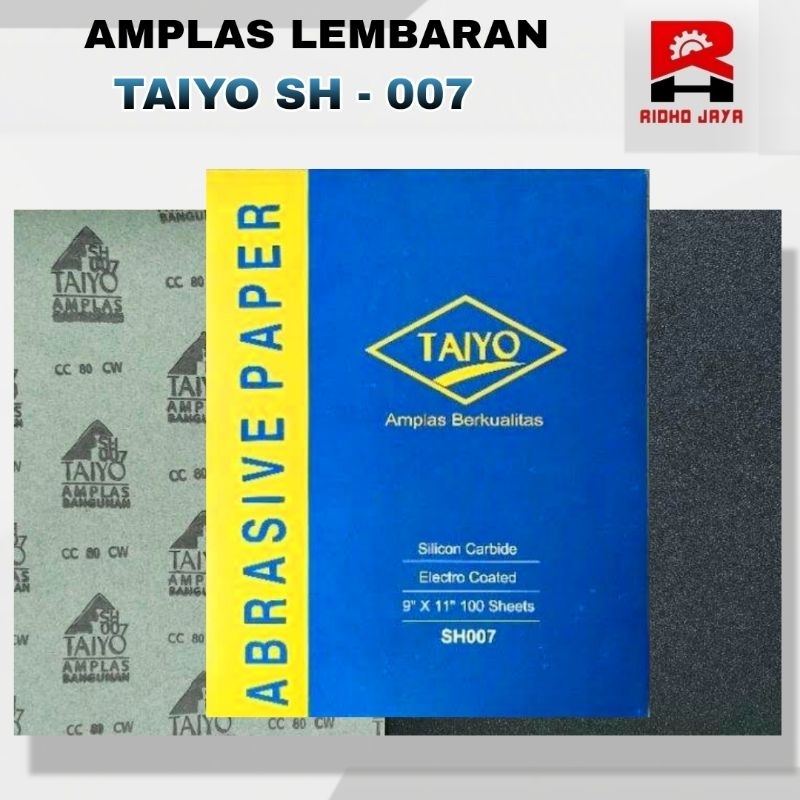Amplas Kertas Taiyo / Amplas Duco Taiyo Lembaran grit 60 - 5000