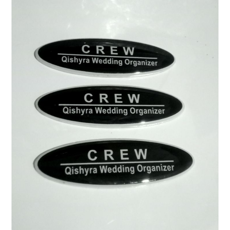 

Namtage / Nama Dada Akrilik Oval 2,5 X 8 cm