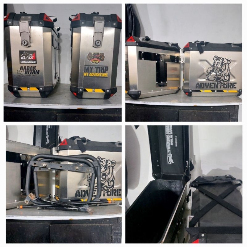 Side Box Pannieer BADAK HITAM STAINLESS