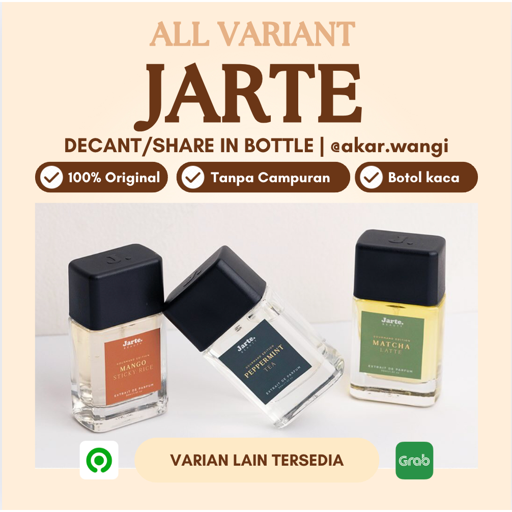(decant share) Jarte - Matcha latte muse close to skin peppermint tea scandal