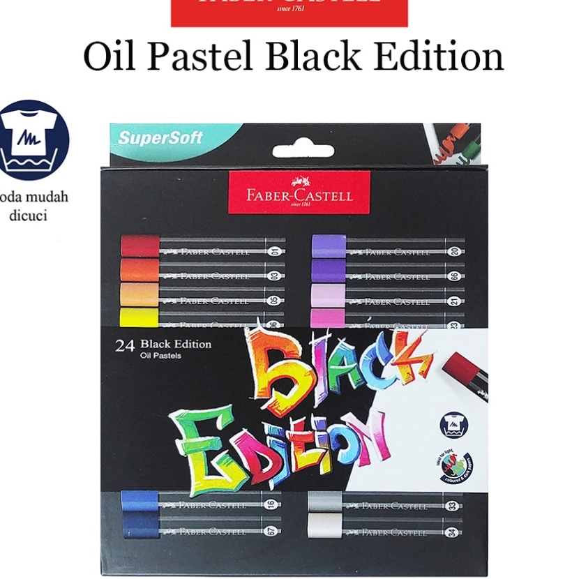 

Pilihan Black Edition Oil Pastel Set 24 Warna Crayon Krayon Faber Castell