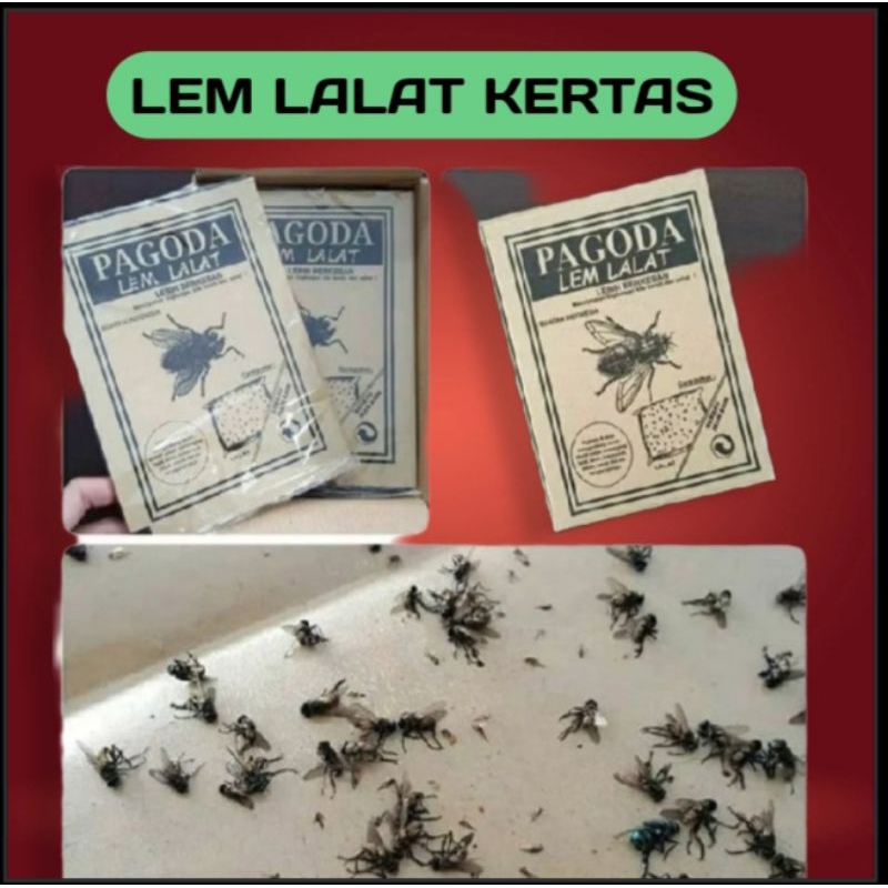 Lem Pembasmi Perangkap Lalat Kertas LemJebakan Lalat Cicak Kecoa murah