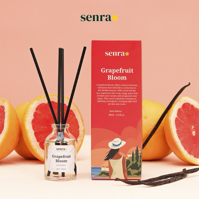 Senra Reed Diffuser - Grapefruit Bloom (Artisan Home Fragnance)