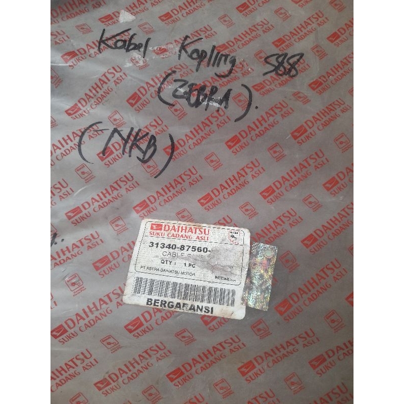 Kabel kopling S88 Zebra 1.0 original daihatsu