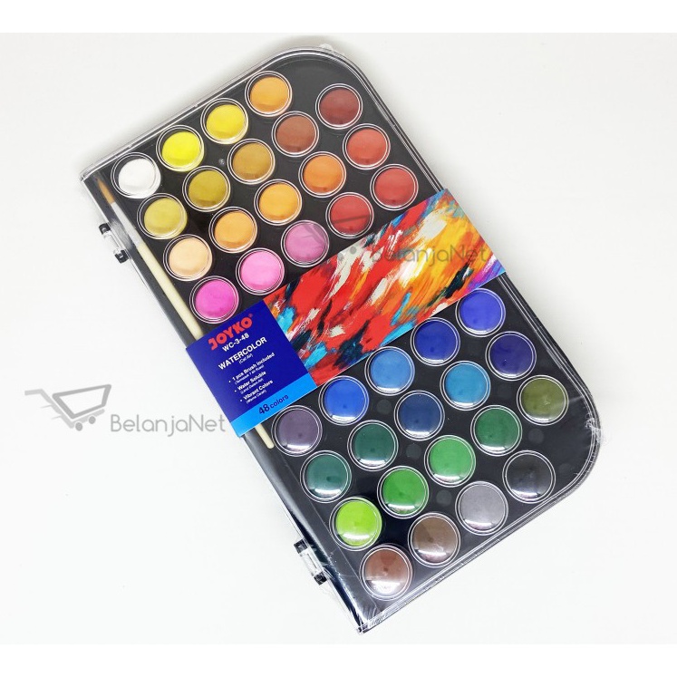 

HJ6 Cat Air Watercolor Cake Joyko 48 Warna WC348