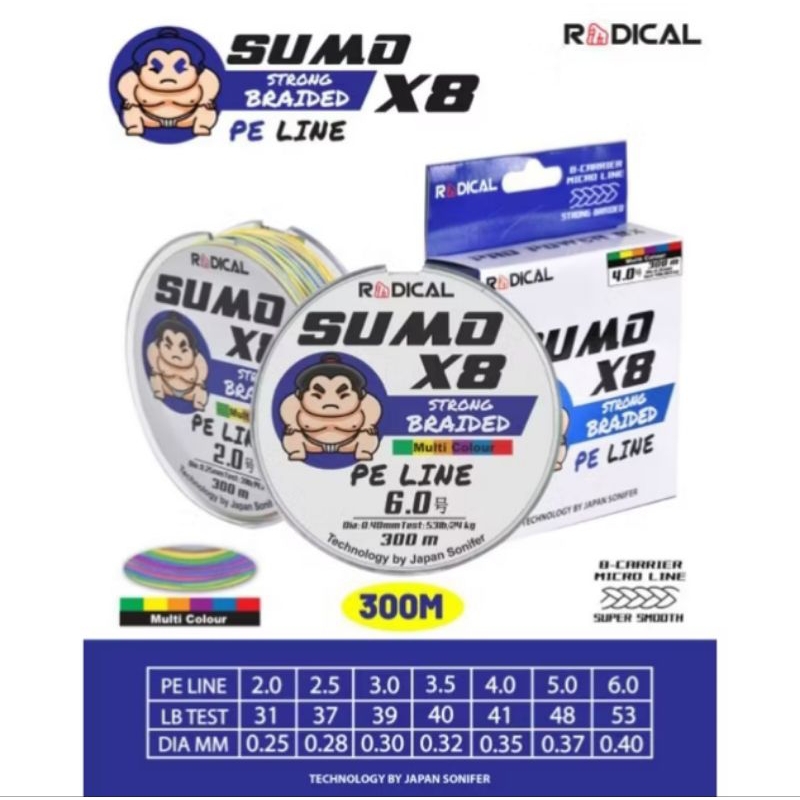 PE RADIKAL SUMO X8 300M