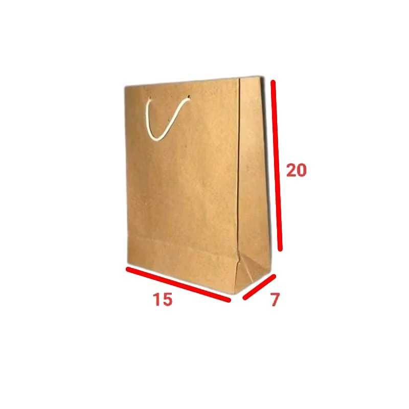 

Paper Bag Polos Ukuran Mini 15x20x7 1Pak Isi 12pcs