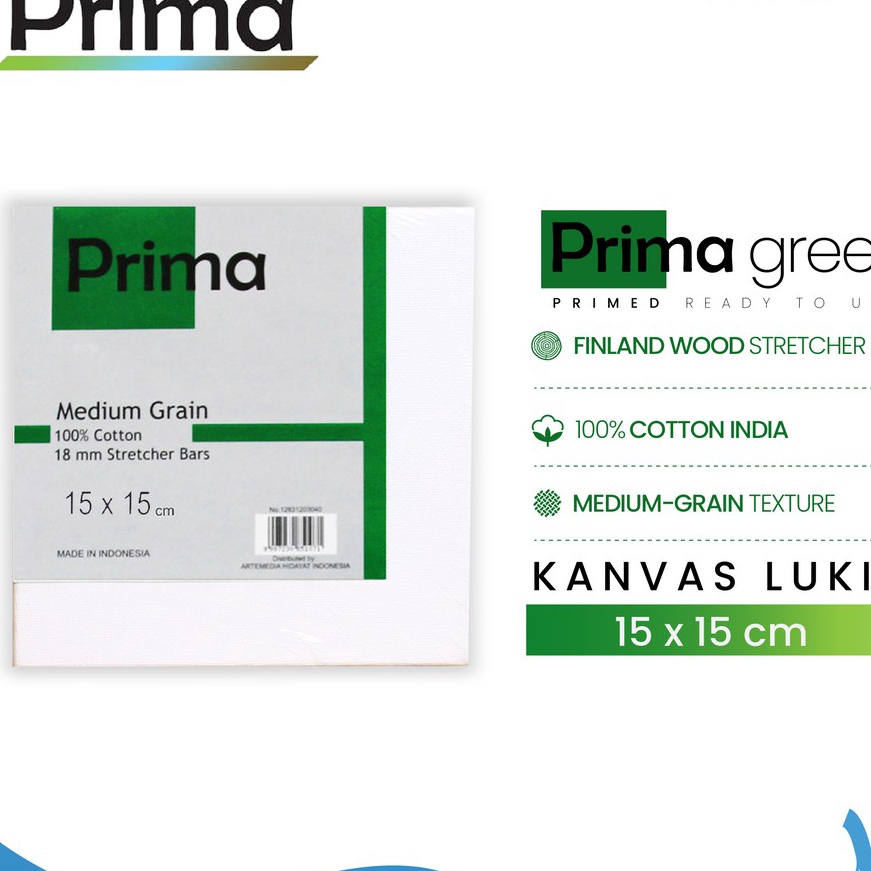 

HJ6 BUY 4 Get Disc 25 Prima Green 15x15cm Cotton Canvas