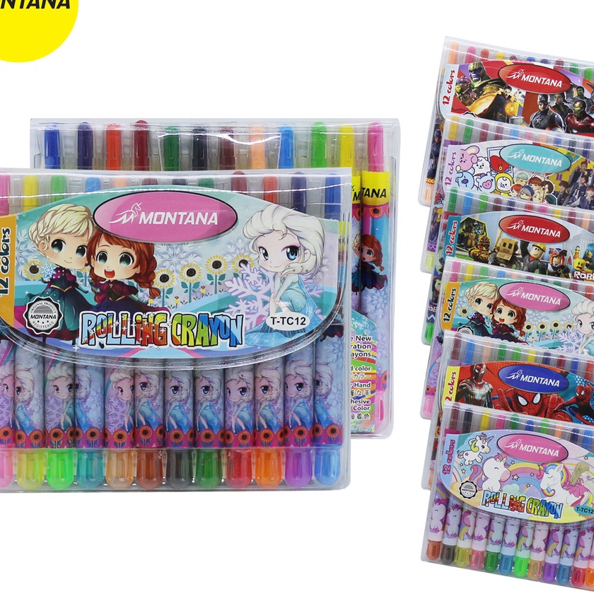 

FG2 MONTANA Twist Crayon Krayon Putar Montana TTC12 M 12 Warna Colors