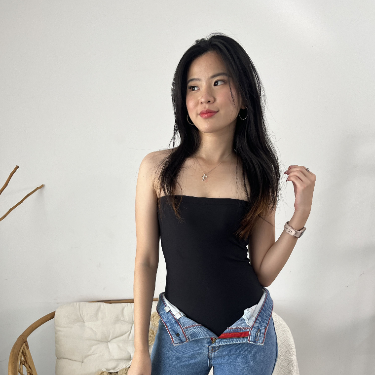 [Lolabae] MIA Bodysuit Kemben Wanita | Tube Top Bodysuit Basic Polos | Kemben Jersey Spandex | Atasa