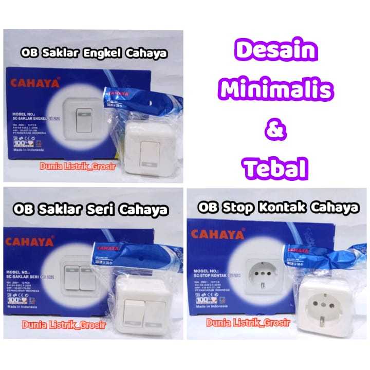OB Engkel OB Seri OB Stop CAHAYA  OB Tempel Murah SNI, Grosir Murah
