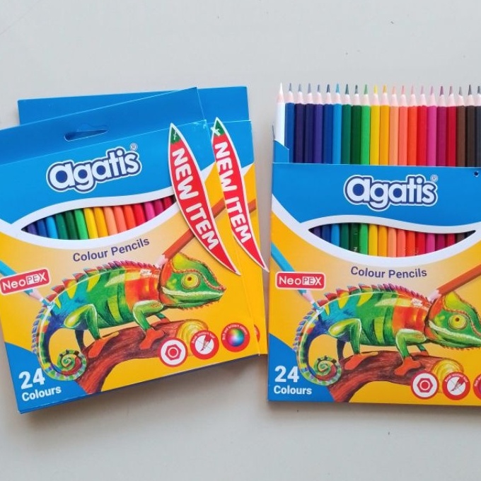 

Terbatas Pensil Warna Colors Pencil Agatis Neopex 24 Warna Panjang Set Orinal