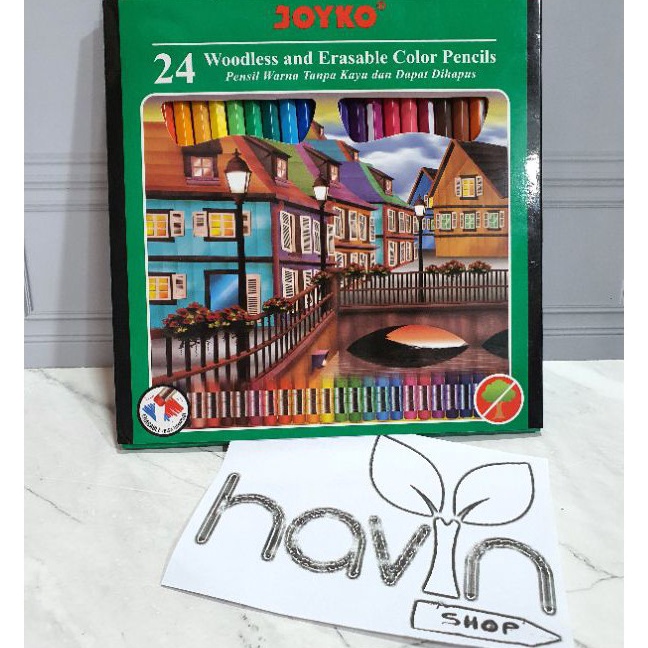 

Super pensil warna 24 warna bisa dihapus JOYKO CP115color pencilwoodless and erasable color pencils