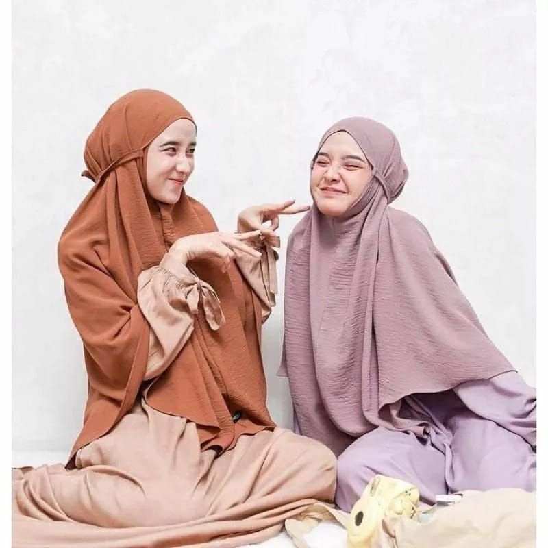 bergo crinkle non pet tali,crinkle hijab,Bergo Instan Hijab