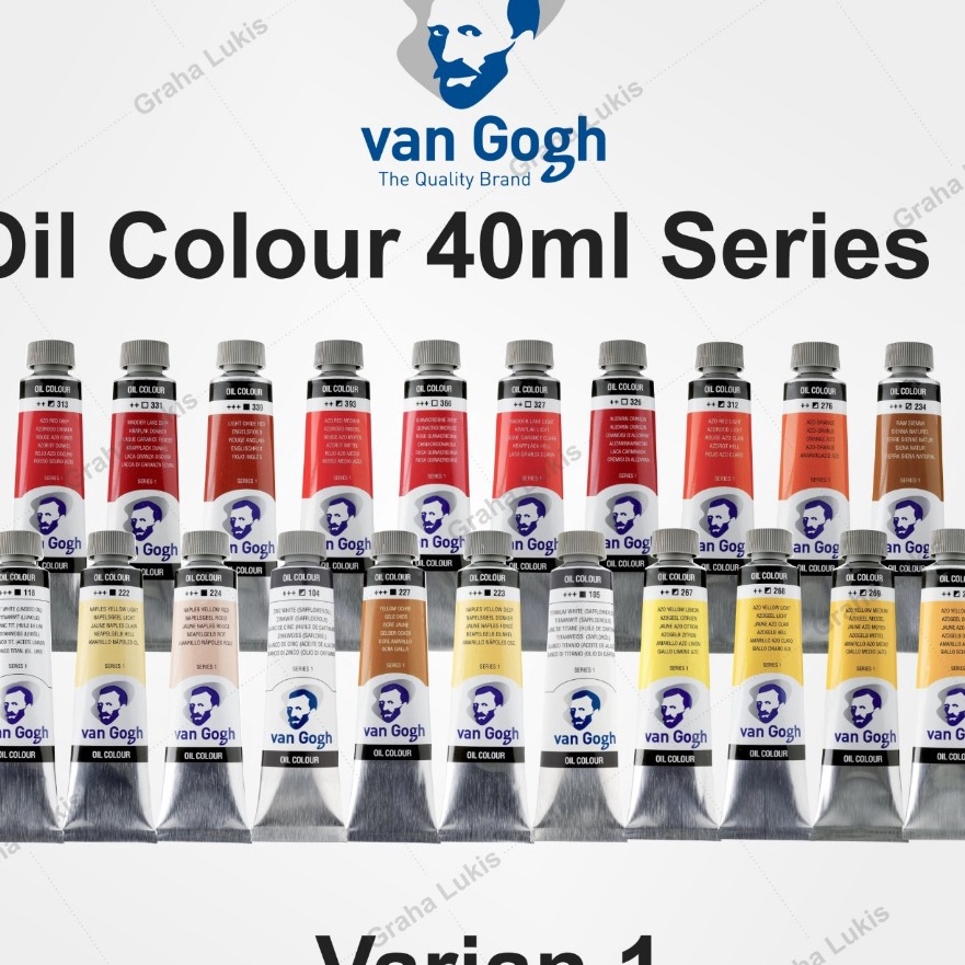 

KP8 Van Gogh Oil Colour 4 ml Serie 1 Varian 1 WHITE YELLOW ORANGE RED 4ml