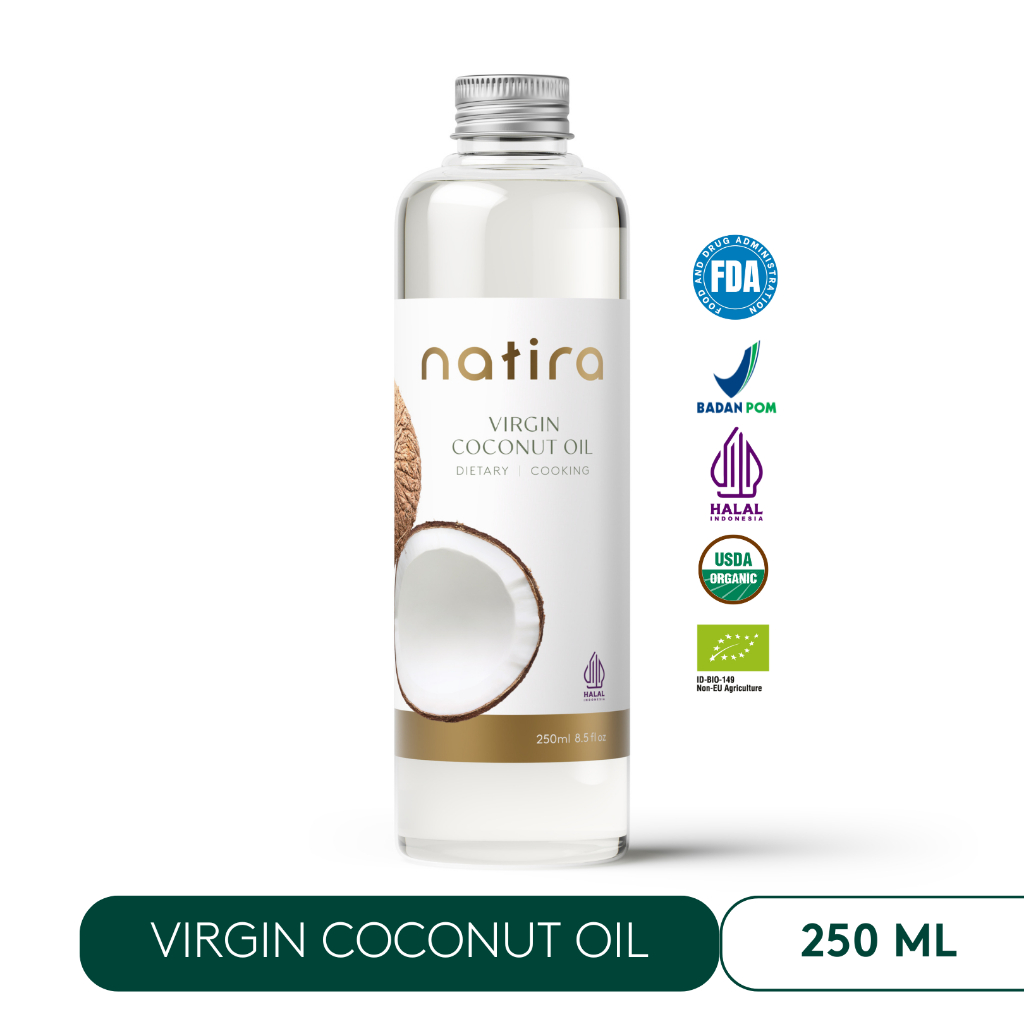 

US Organic Virgin Coconut Oil (VCO) Natira 250ml