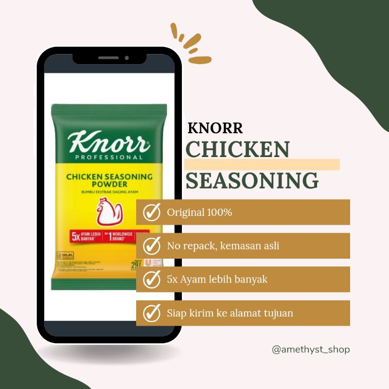 

[KNORR] Chicken Seasoning Powder 500 gr Expired Mei 2025