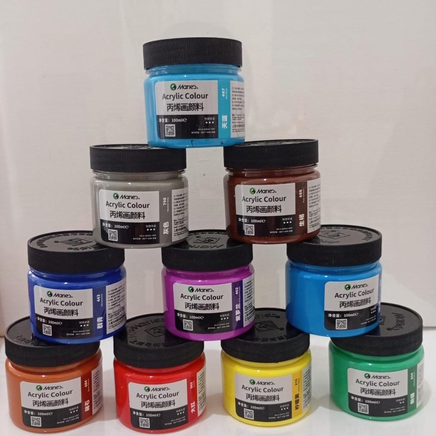 

KP8 MUNANI 1Ml Cat Maries Acrylic Paint Color Akrilik Maries Formula Warna Cerah dan Tahan Lama