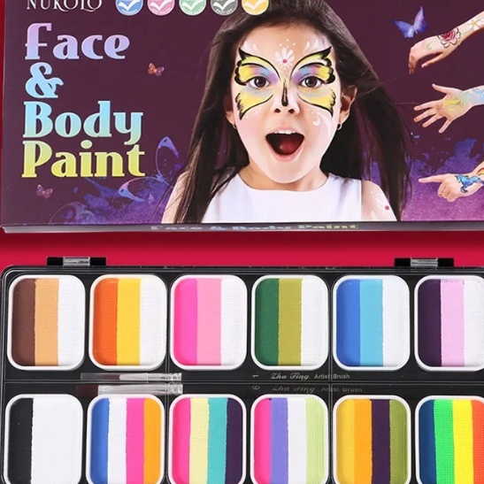 

KP8 26 cat face paintng make up set for party Stationery Art Supplies Water Poster Colours