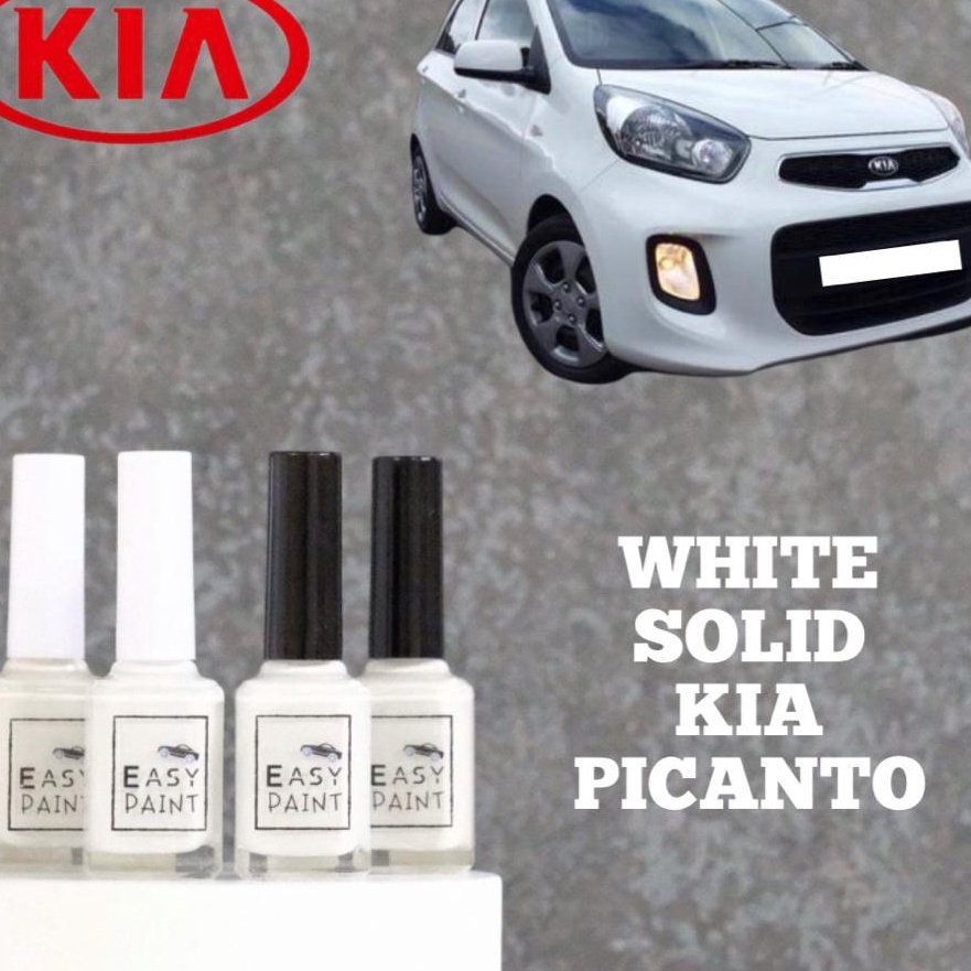 

Eksklusif Cat Oles White Solid KIA Picanto Putih Solid