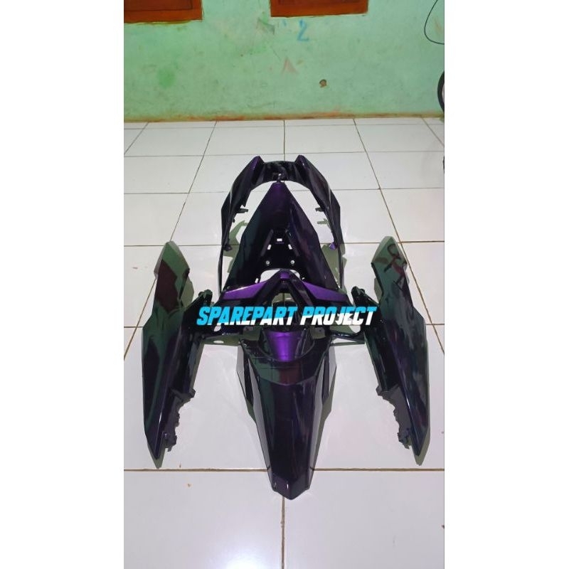 full body halus beat fi hitam lembayung ungu