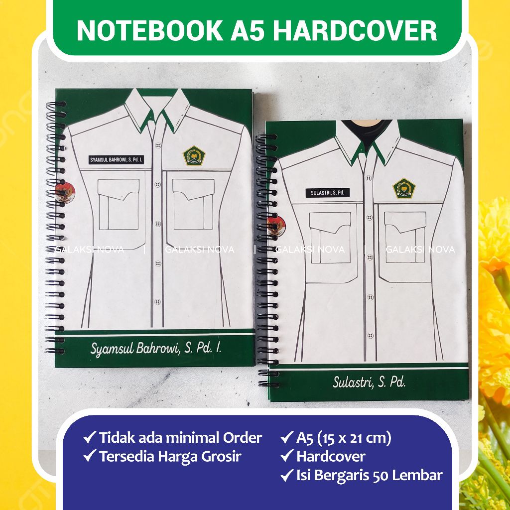 

NOTEBOOK KEMENAG | NOTEBOOK A5 HARDCOVER BERGARIS 100 HALAMAN [50 Lembar] | NOTEBOOK SEMINAR SEKOLAH KANTOR CUSTOM DESAIN | NOTEBOOK CUSTOM GRATIS DESAIN | CETAK BUKU A5 CUSTOM | BUKU CACATAN KERJA | NOTEBOOK SPIRAL MURAH | NOTEBOOK REQUEST DESAIN