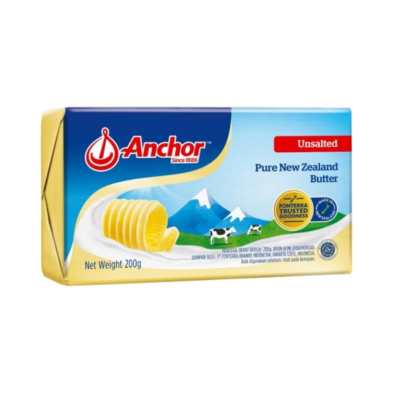 

ANCHOR BUTTER UNSALTED 200gr