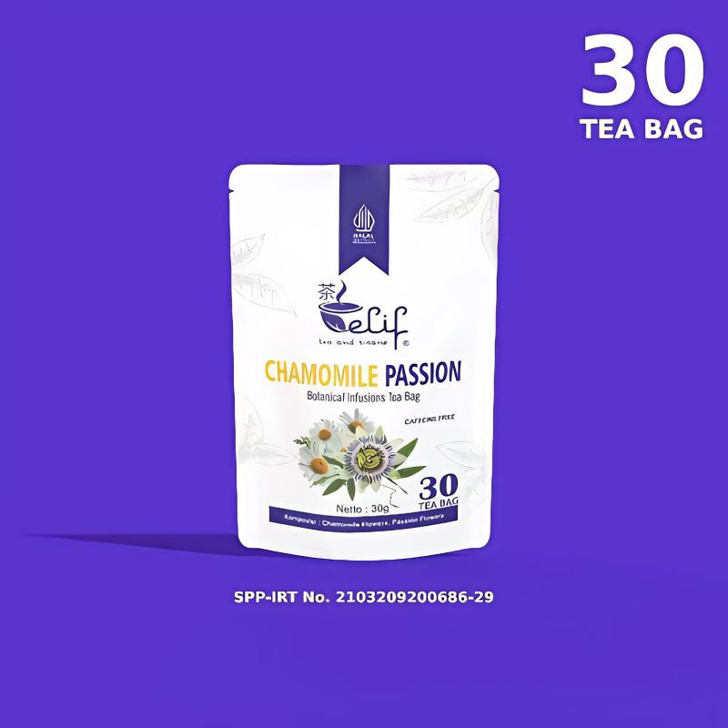 

Teh Tea Bunga Chamomile Passion Flower 30 Bag Atasi Insomnia Susah Tidur