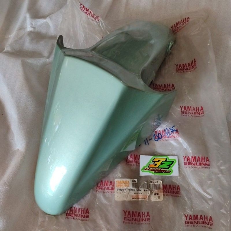 Front fender spakbor slebor depan nouvo nuvo lele 5LW hijau tosca pms original ygp nos / 5LW-F1511-0