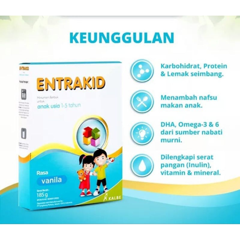 

Susu Penambah Nafsu Makan Entrakid Vanila 185gr