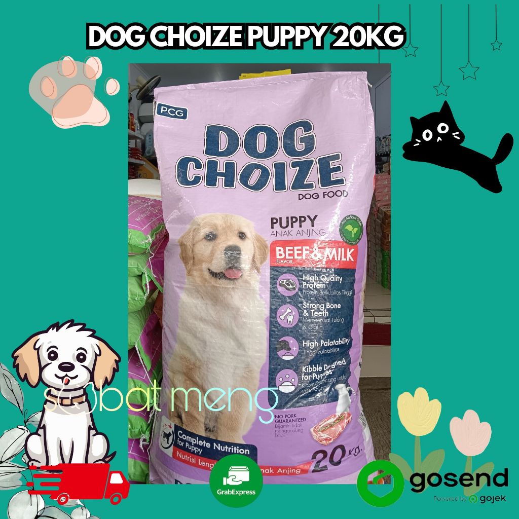 DOG CHOIZE PUPPY BEEF 20KG | DOG CHOIZE PUPPY MAKANAN ANJING - GOSEND INSTAN