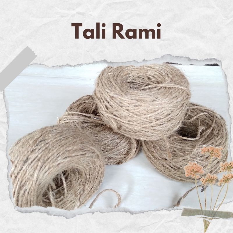

Raniqisstore - (eceran) (per meter) Tali Rami / Tali Goni 3ply Tebal