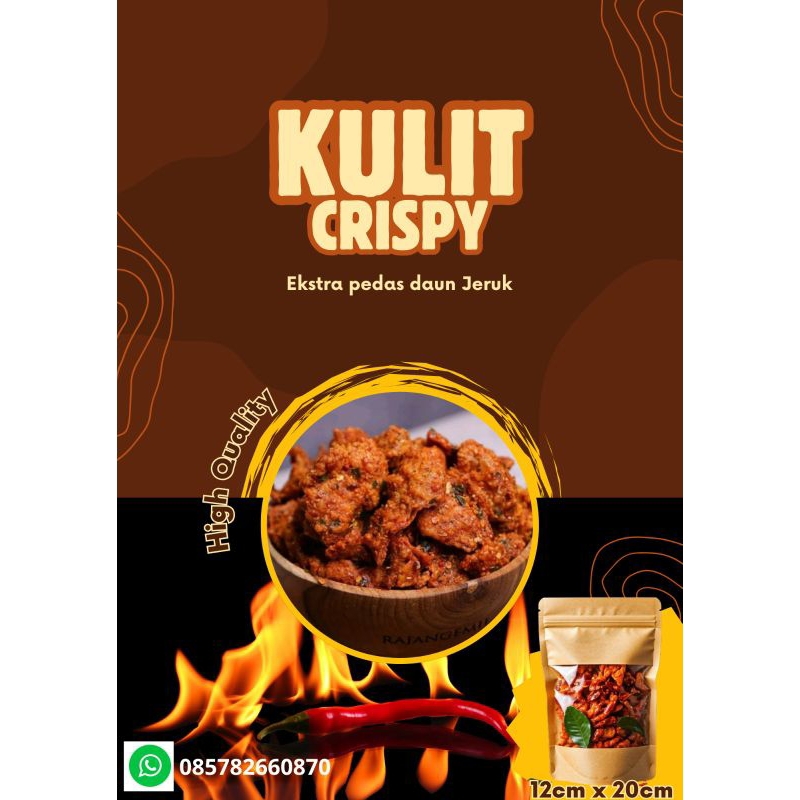 

Kulit ayam crispy ekstrak pedasss!