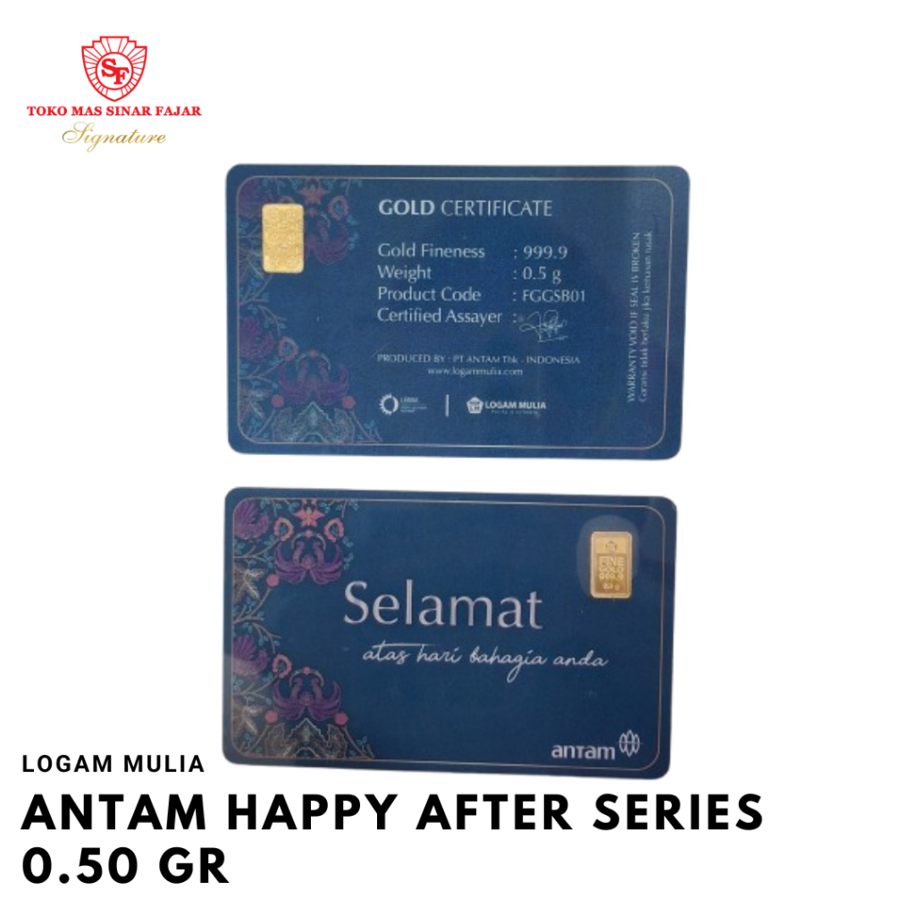 LM Antam Gift Ucapan Selamat Series Berat 0.50gr