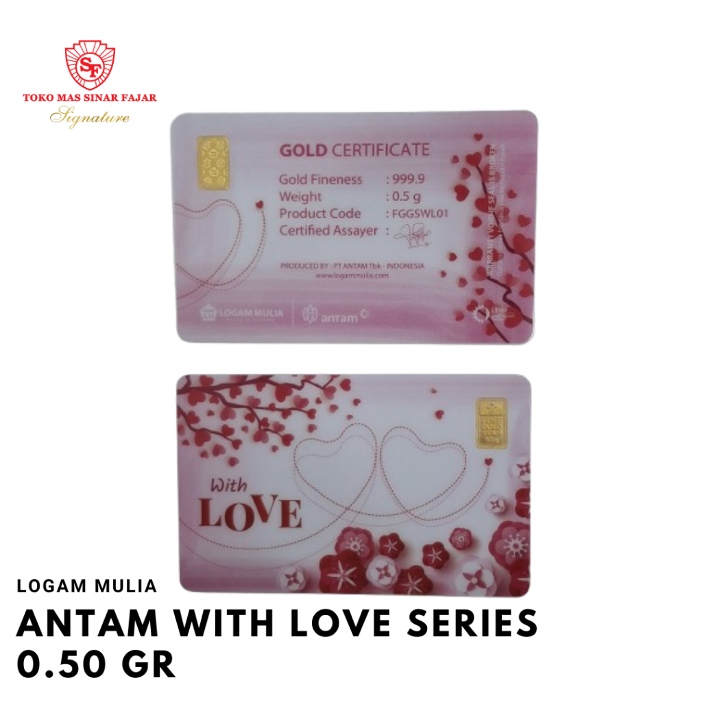 LM Antam Gift With Love Series Berat 0.50gr