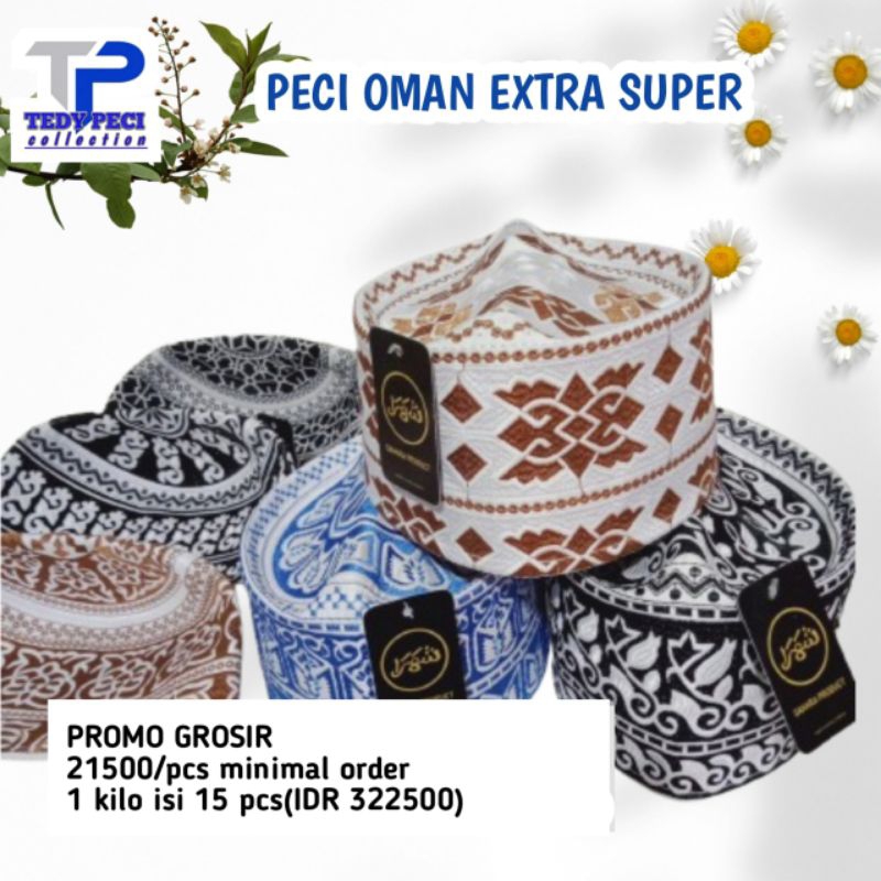Peci Kopyah Oman Bangladesh Original Temboro