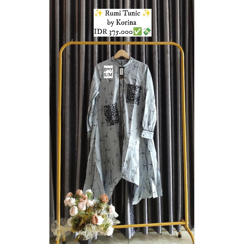 Ready terbaru Rumi Tunik by Korina ORI kekinian
