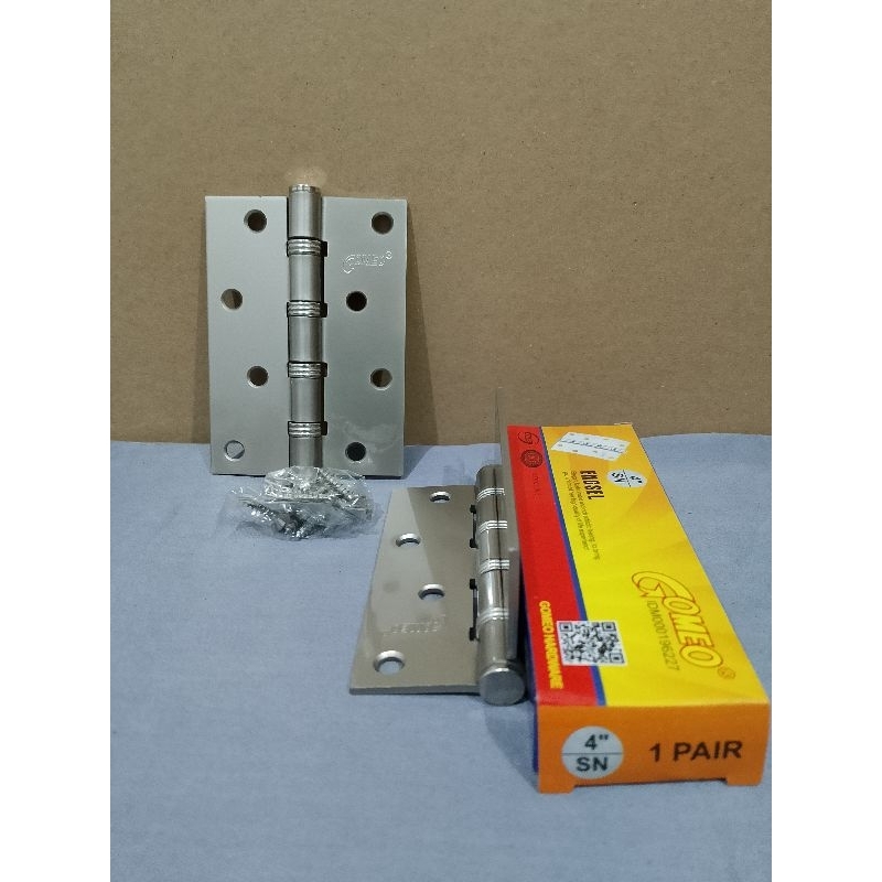 Engsel Pintu Jendela Tebal GOMEO/Engsel 1set GOMEO/Engsel lubang 4 Gomeo