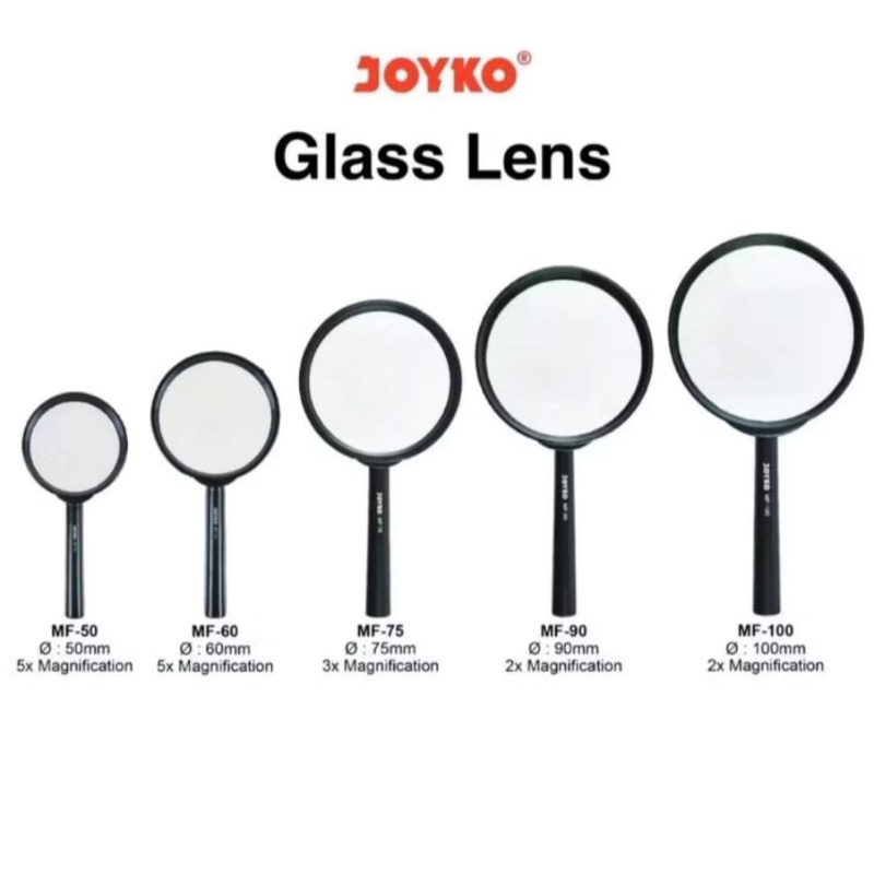 Lup Kaca Pembesar 50mm - 60mm - 75mm - 90mm -  100mm
